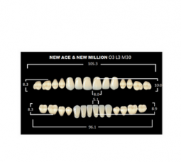 Зубы New Ace/New Million A2-O3-M30 (28шт)