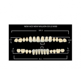 Зубы New Ace/New Million A3-O3-M30 (28шт)