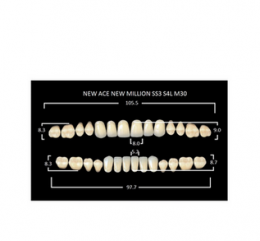 Зубы New Ace/New Million A2-SS3-M30 (28шт)