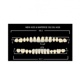 Зубы New Ace/New Million A3-SS2-M28 (28шт)