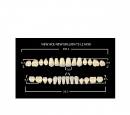 Зубы New Ace/New Million A3-T2-M30 (28шт)